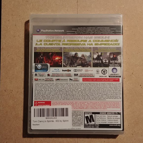 SPLINTER CELL BLACKLIST SIGNATURE EDITION PLAYSTATION 3 GAME NEW & SEALED - Picture 2 of 2